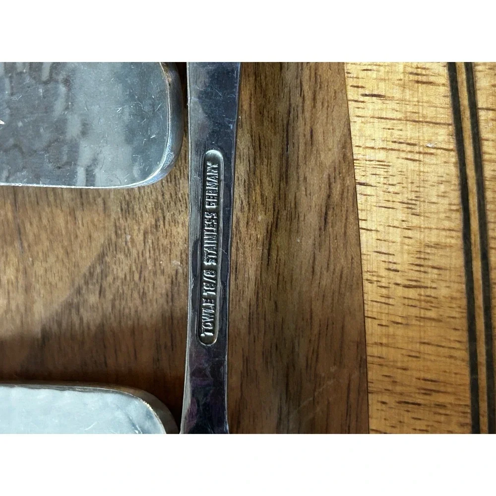 Set of 6 Towle Hammersmith Oval Soup Spoons 7 1/8